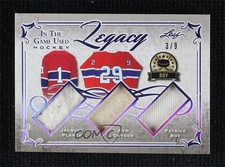2019 Leaf ITG Used Legacy Purple Spectrum 3/9 Jacques Plante Ken Dryden HOF 0q7j