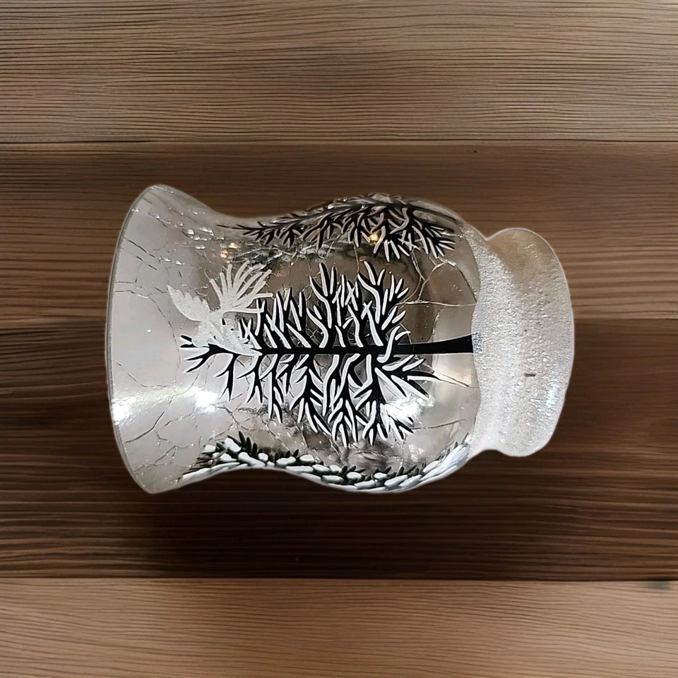 Crackle Glass Votive Candle Holders. 7 Unique Designs Christmas Decor  Foto 3 de 4