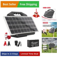 Energizzatore Solare per Recinzione Elettrica 1,5 Joule per Allevamento, Cavalli, Bovini, Pecore...