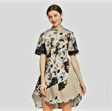 3.1 Phillip lim for Target Zipper Oriental Floral Short Sleeve Dress (Size XS)