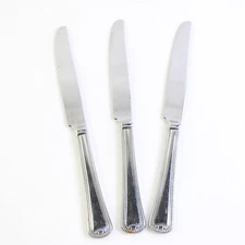 Lot of 3 Reed & Barton New Market 9.75" Dinner Knives Stainless Steel