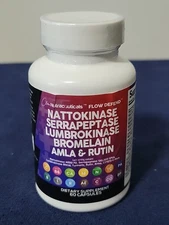 Clean Nutraceuticals Nattokinase, Serrapeptase, Lumbrokinase Flow Defend Exp5/26