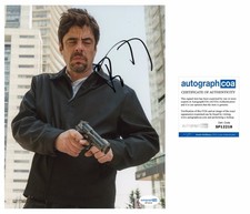 Benicio Del Toro “Sicaro” AUTOGRAPH Signed 10x8 Photo ACOA