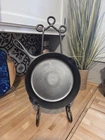 Beautiful Griswold  #7 701C Cast Iron Skillet 100% Flat Bottom EXCELLENT!!