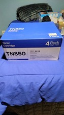 4 Pack Toner Cartridge Compatible TN850 Black High Yield- 8000 Pages Open Box