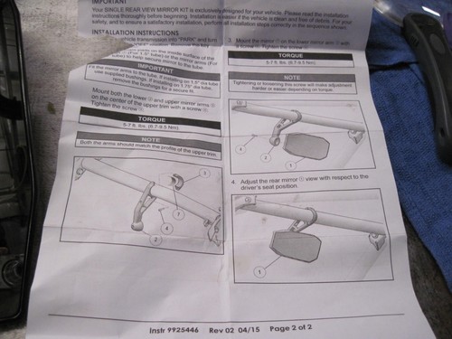 polaris original oem rear veiw mirrior - Picture 6 of 6