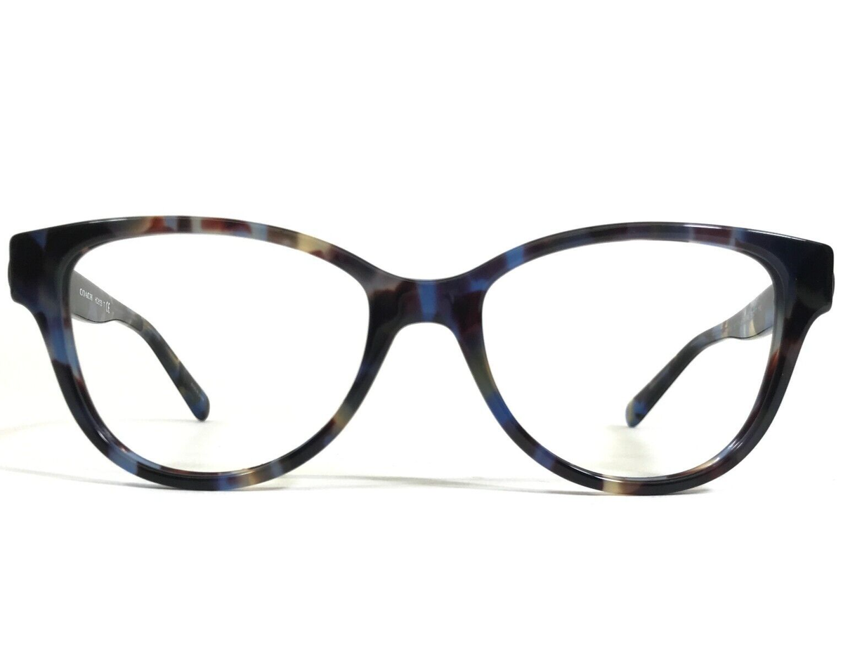 Coach Eyeglasses Frames HC6153 5613 Blue Brown Tortoise Cat 