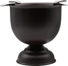 Stinky Cigar Ashtray, Cigar Ashtray, 4 Stirrups, Chocolate Brown