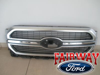 21 thru 23 F-150 OEM Genuine Ford Brushed Aluminum Grill Grille