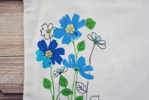 De Colección Gymboree Piscina Fiesta Bebé Niñas Blanco Manga Corta Flor Top Talla 4 Nuevo con Etiquetas - Imagen 3 de 6