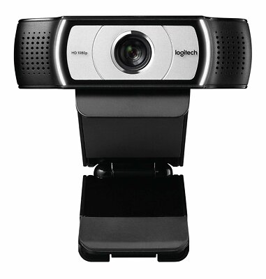 Logitech Webcam C930e Carl Zeiss 15MP 1080P FHD Camera 1080P HD Webcam - Black