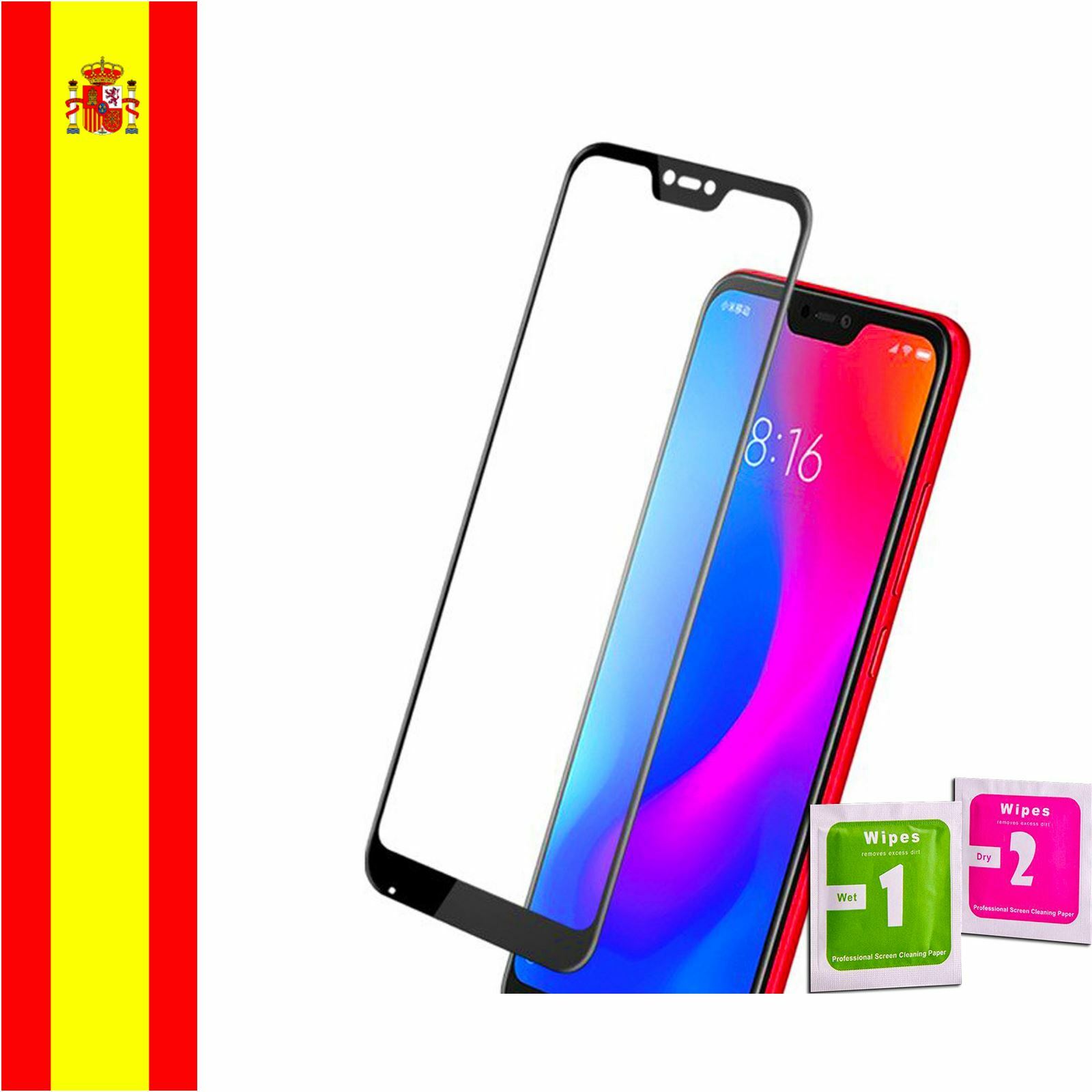 Cristal Templado Completo 4D Para XIAOMI MI A2 LITE NEGRO