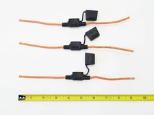 (Lot of 3) Littelfuse 12AWG In-Line Fuse Holder w/Cover Weather Tight 25-30A