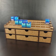 Lackierständer 40 Topfregal Ablage Schublade Revell Aqua Colour Wargame Tischplatte ordentlich