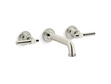 Kallista P21223-LV-SN Wall-Mount Bathroom Sink Faucet in POLISHED NICKEL, New!