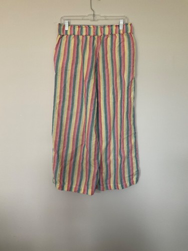 Loft Womans Striped Mukticolor Pants - Medium Petite - Wide legs - Picture 2 of 2