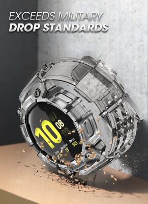 SUPCASE for Galaxy Watch 4 44mm Smart Watch Band Rugged Protective Case