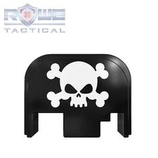 Rowe Tactical Rear Slide Cover Plate for Glock Gen 1-4 - Skull & Crossbones