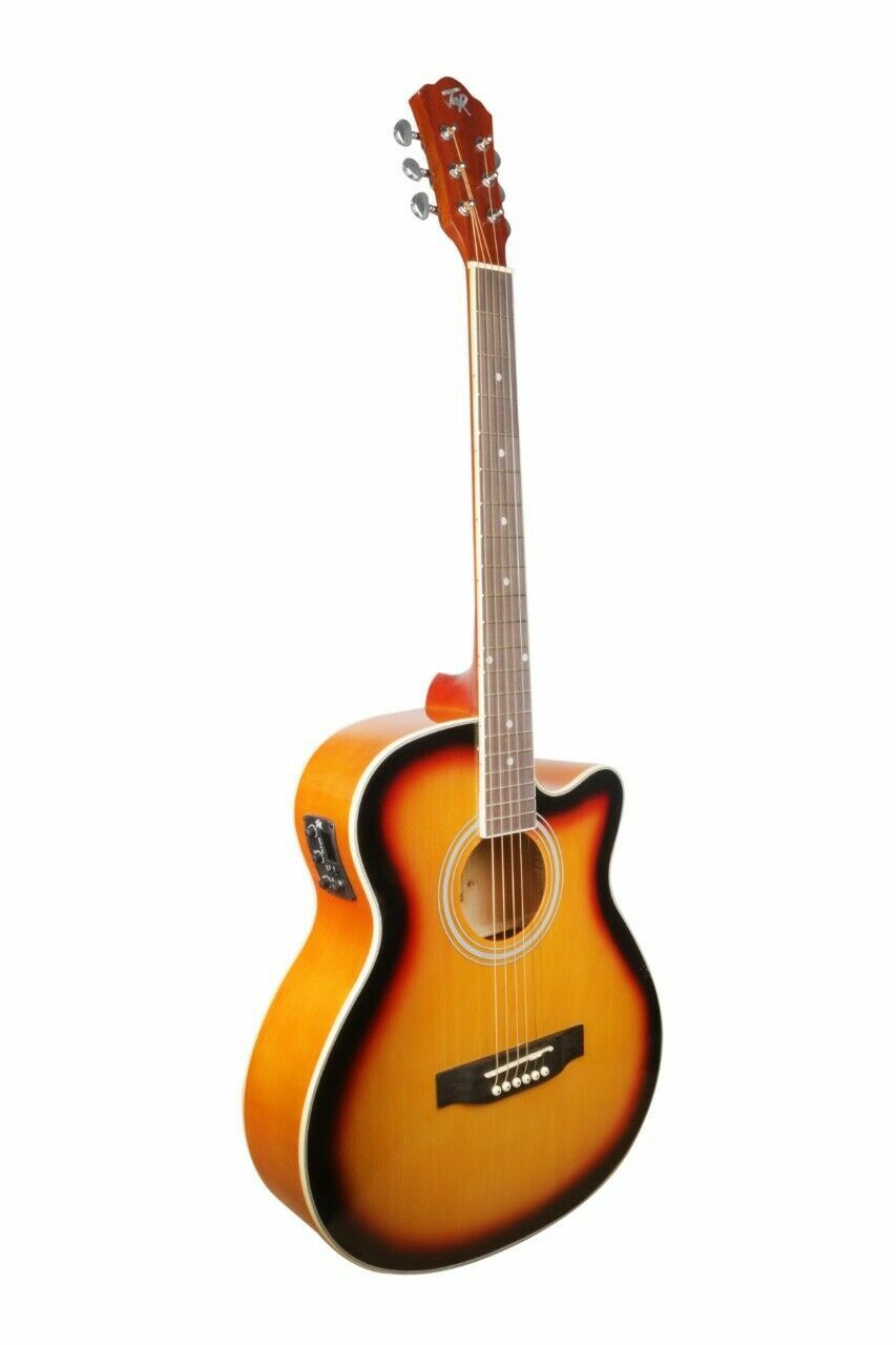 Chitarra acustica professionale musicale in legno di tiglio JNR 800EQT a cord... foto 4