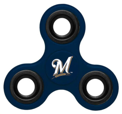 Milwaukee Brewers 3 Way Diztracto MLB Logo'd Fidget Spinner-z 