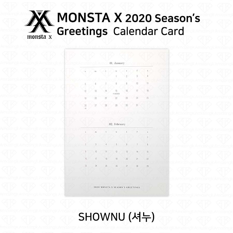 ミュージック MonstaX-2020 Season's Greetings Monsta X 2020 Season's Greetings – Choice Music LA