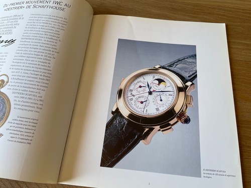 Catálogo 125th Anniversary IWC Catalogue - French 1993 - Watches Collectors - Imagen 3 de 12