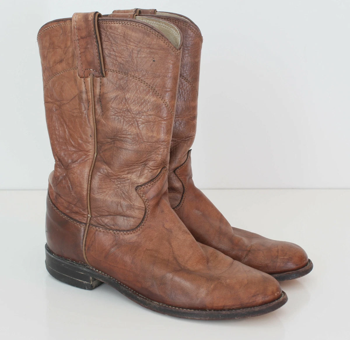 Justin deerlite shop roper boots