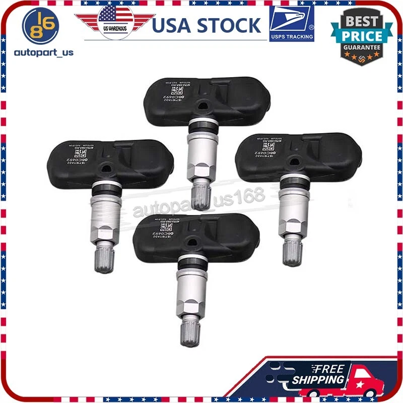 Sensores de presión de neumáticos TPMS de 4 piezas 315 MHz para Honda Accord CR-V 2008-11 Fit 2008 Foto 4 de 4