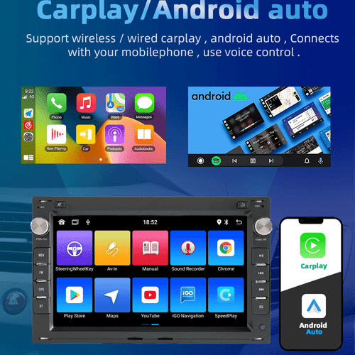 Für VW Polo 9N Golf Jetta MK4 Passat B5 T5 7" Autoradio GPS Navi 4G DAB+ Carplay - Bild 5 von 13
