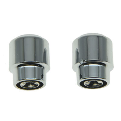 2x KAISH Chrome Barrel Switch Tip Pickup Switch Knob for USA/Import Telecaster