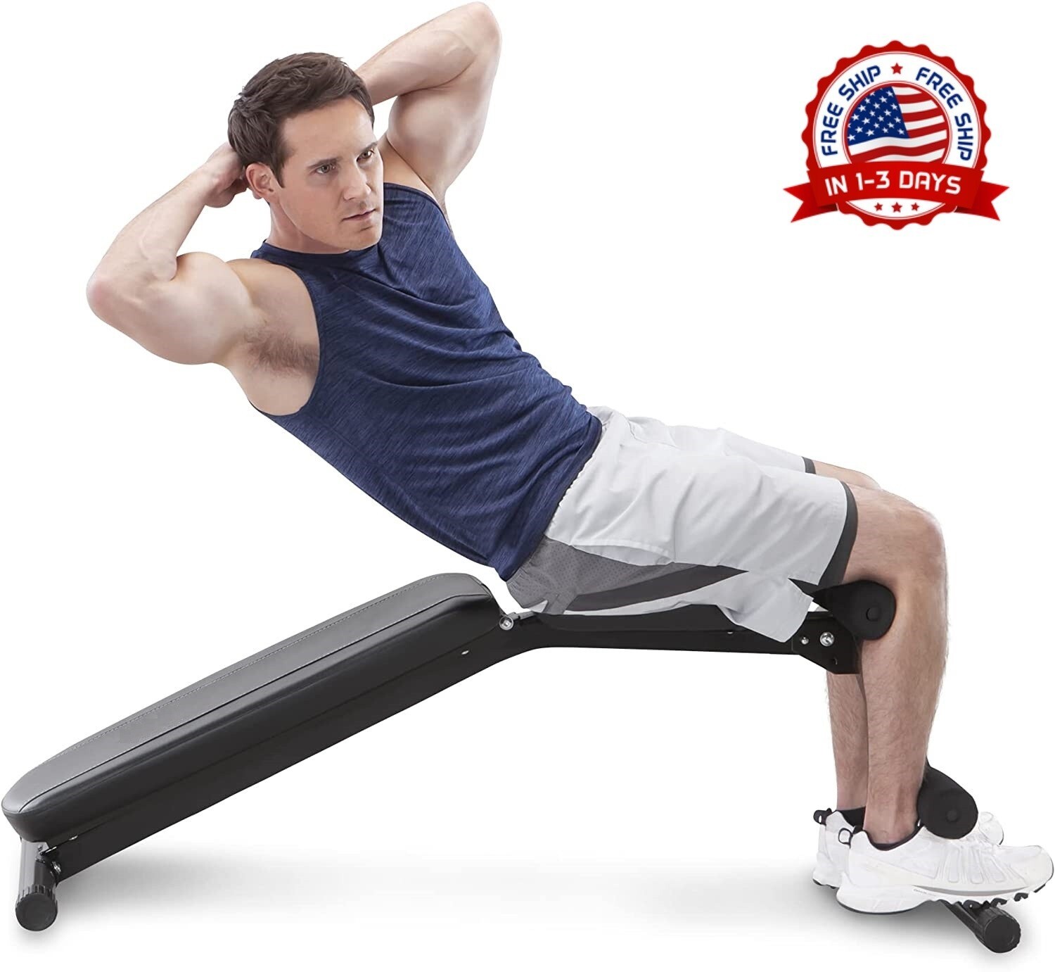 Banco de abdominales pesas maquina aparato para ejercicio abs casa mejor rueda