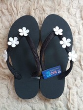 LADIES FLIP FLOPS NEW BEACH SUMMER FLAT INDOOR / OUTDOOR SLIPPERS