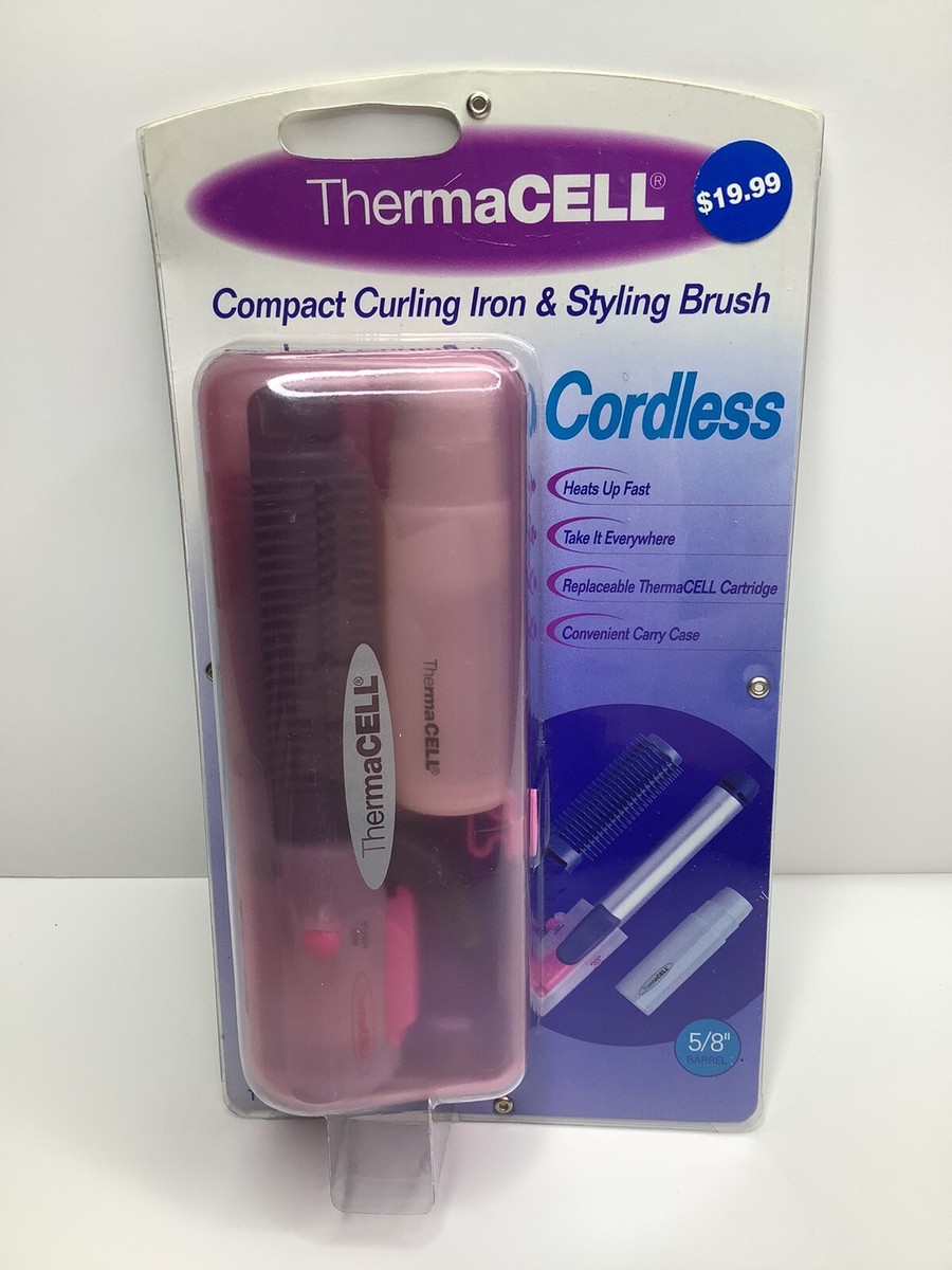 Cordless Styling Brush in Pink with Carry Case Cordless Hair Straightener Brush | Portable USB-C  main image 3