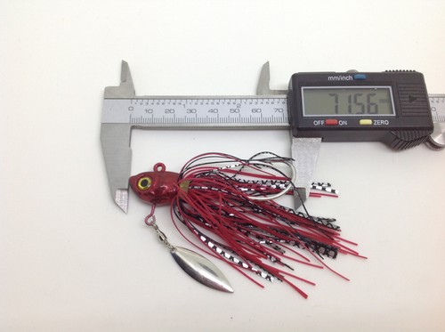 Big Jig Heads With Skirts + Under Spinner Spinnerbait Fishing Lures Soft plastic - Picture 19 of 37