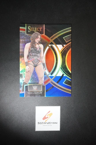 2024 Panini Select WWE Black and Blue Prizms Premier Level RHEA RIPLEY /399