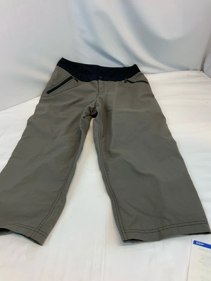 "Pantalones de ciclismo Sugoi Capri L para mujer color nailon tostado 22"" entrepierna excelente YGI D1-180" Foto 2 de 4