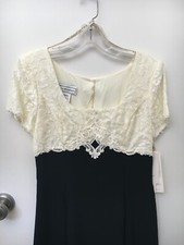 Scott McClintock Size 8 NWT Black Cream Elegant Cocktail Dress