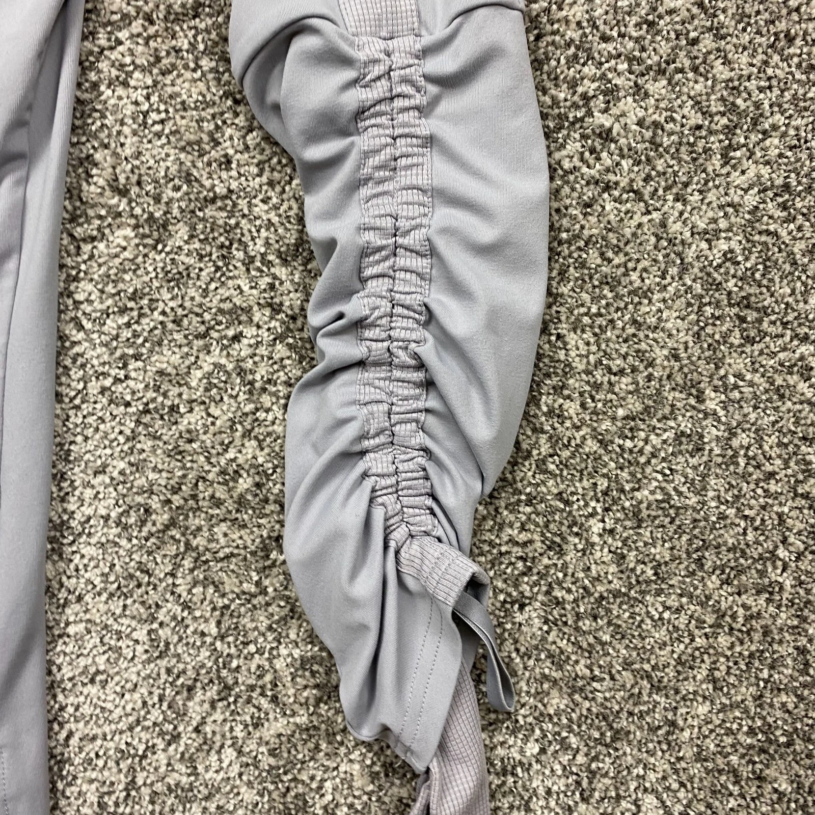 fabletics ruffle scrunchy performance athletic stretch cheerlead shirt