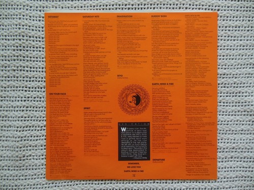1976 - Original Jazz Funk Analog: EARTH WIND & FIRE - SPIRIT, Getaway Near Mint - Picture 10 of 11