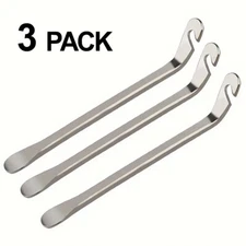 Bicycle Stainless Steel Tire Levers - 3 Pack - Won't Rust, Won't Scratch Rims