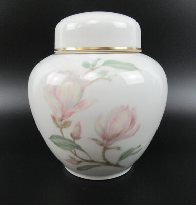 Hutschenreuther Porzellan Dose / Deckeldose Blumendekor Porcelain Box Flowers