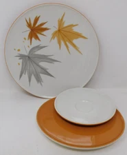 Iroquois "Harvest Time" + "Orange Accent" Dinner / Bread Plates & Saucers CHOICE