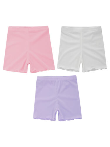 Girls Modal Shorts Under Dress Dance Bike Shorts for Playground Gym Sport 3 Pack - Picture 67 of 156