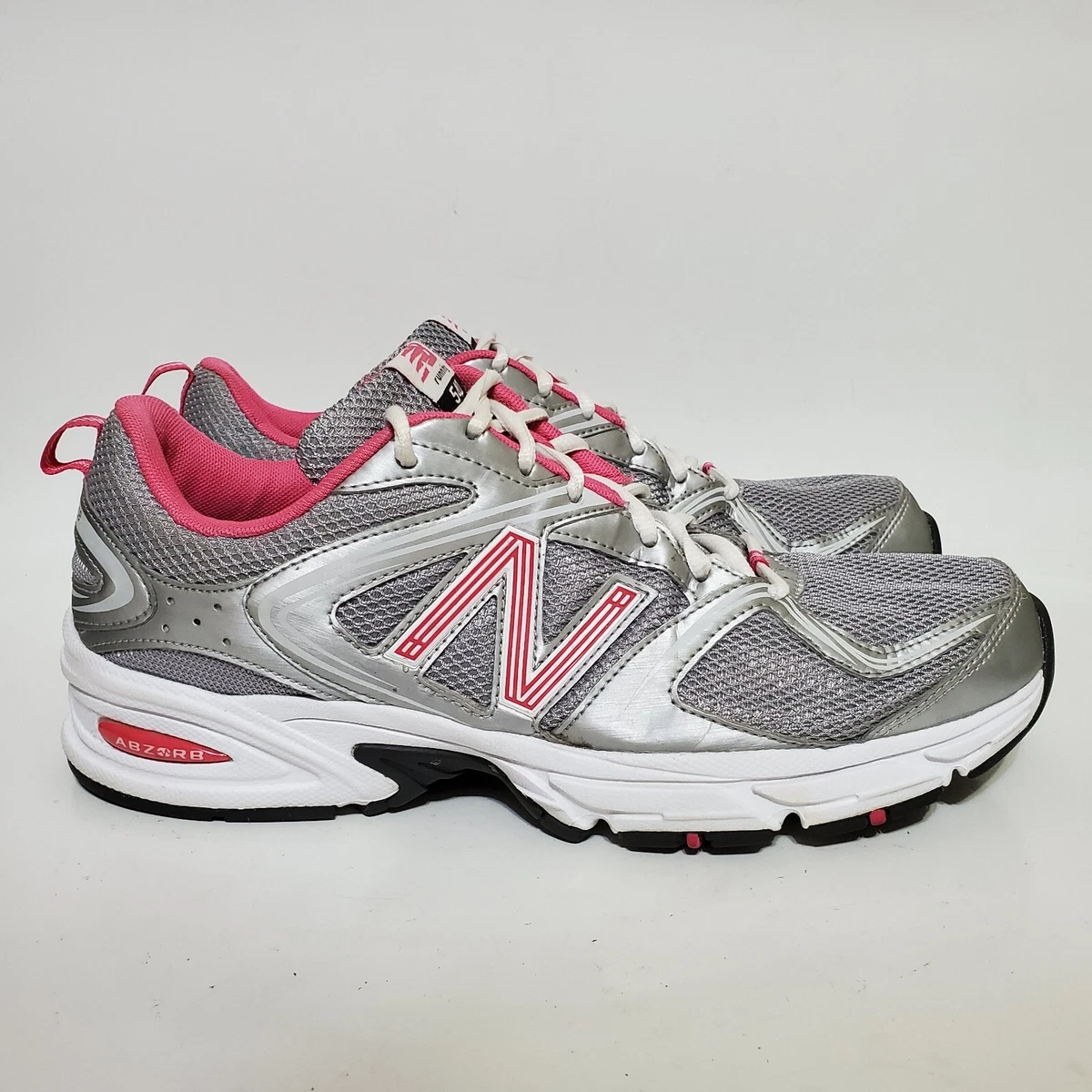 Grey and shop pink tennis shoes