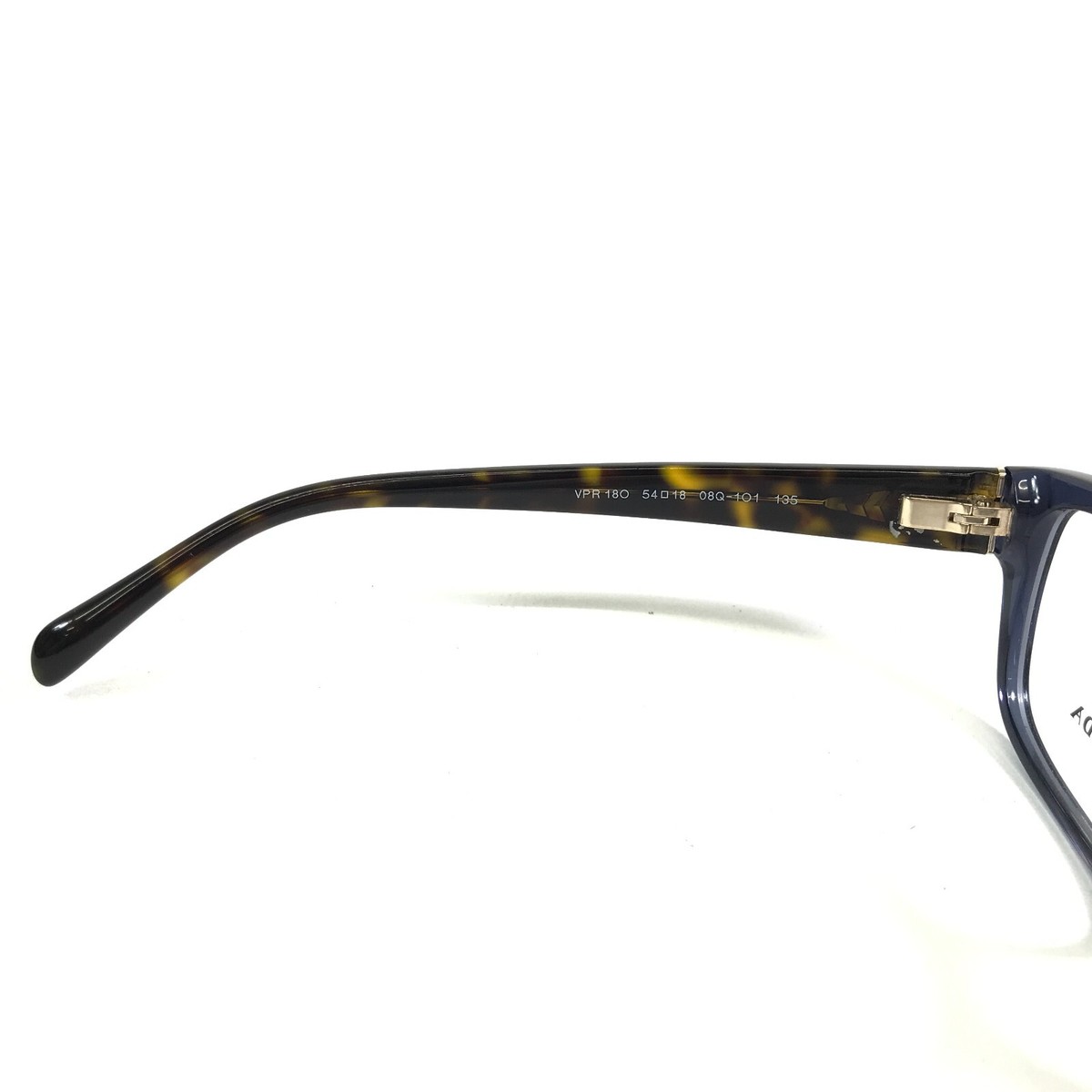 Prada Eyeglasses Frames VPR18O 08Q-1O1 Clear Blue Brown 