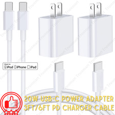 2PACK 20W PD Fast Wall Charger USB C Power Adapter For iPhone 14 13 12 11Pro Max