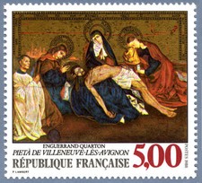 Timbre France 2558 Neuf** - Pietà Villeneuve-lès-Avignon - E. Quarton - 1988