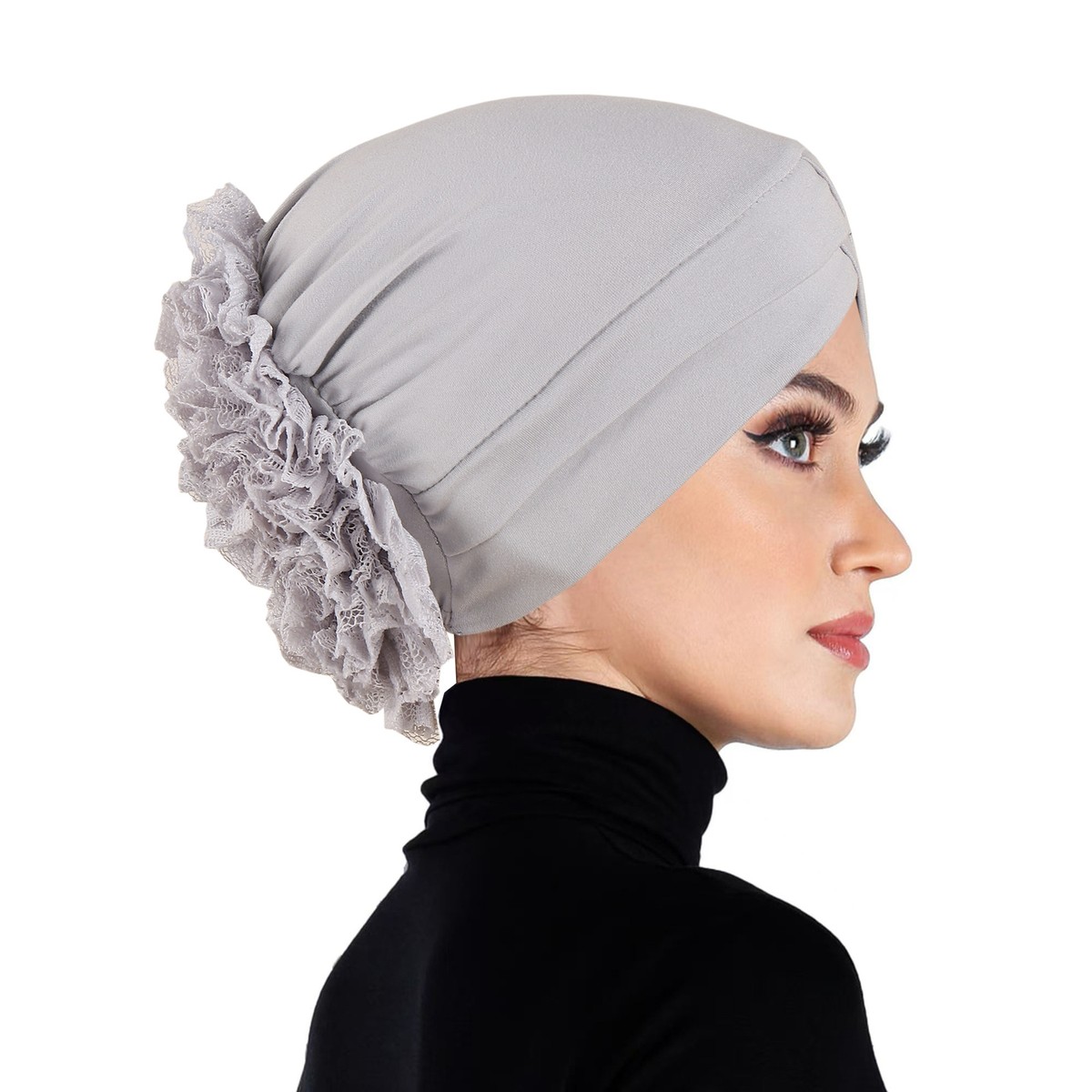 hijab cap with bun