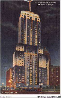 AIAP1 - USA - 0026 - PALMOLIVE BUILDING - BY NIGHT - CHICAGO