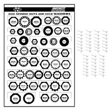 AXLE NUT&WASHER BOARD W/HOOKS